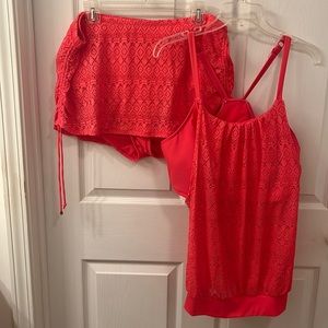Lane Bryant-Cacique 2 piece Coral swimsuit